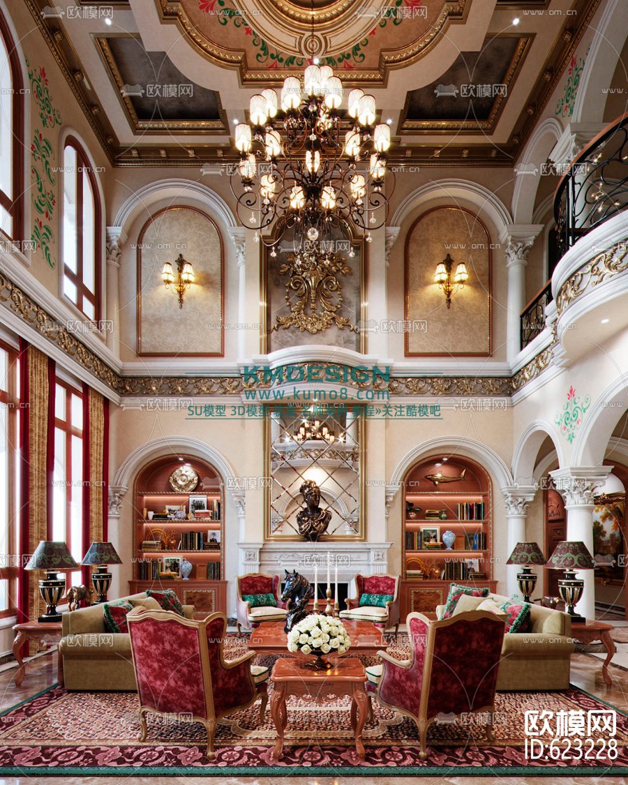 �ϰ�ŷʽ�ŵ��������3dģ�� ID��623228.jpg