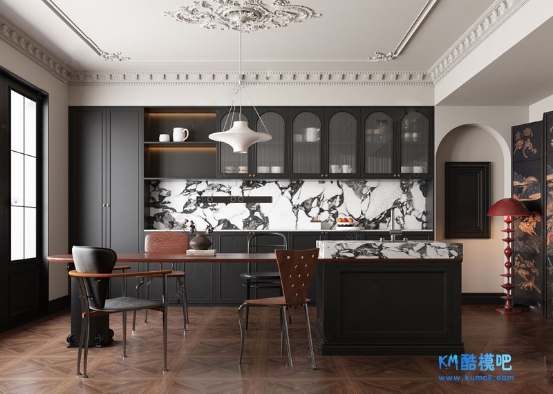 ����������ʽ�йŵ�̨����SUģ�� sketchup8 ��Ⱦ����Vray.jpg