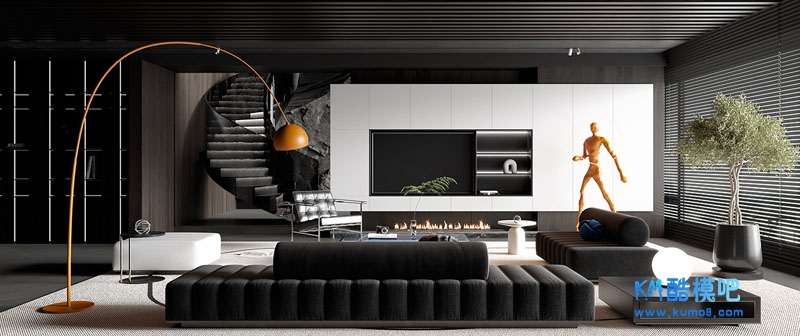 ���������ִ�����SUģ��  SketchUp 8.0 ��Ⱦ����enscape.jpg