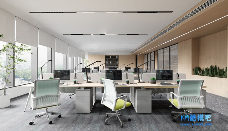 ���칫�����ִ������칫��SUģ��  sketchup 8.0 ��Ⱦ����Enscape.jpg