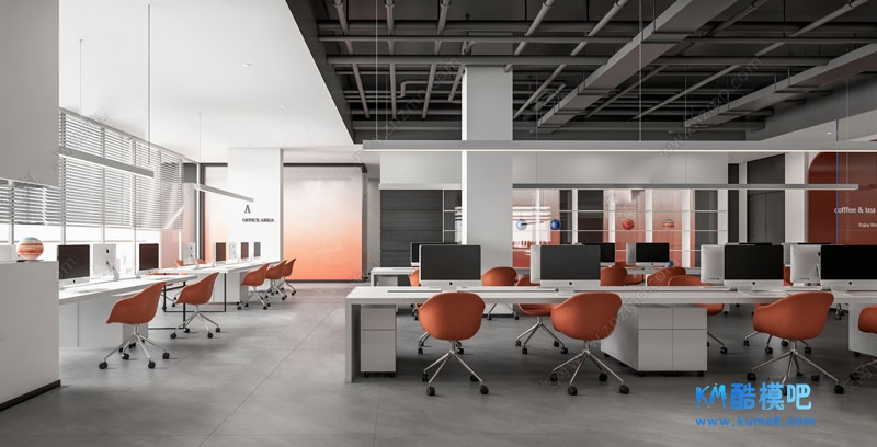 ���칫�����ִ������칫��SUģ������  sketchup 8.0  Enscape��Ⱦ.jpg