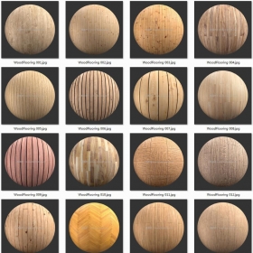 木材、地板、镶板、壁板、木板-PBR超清4K贴图合集