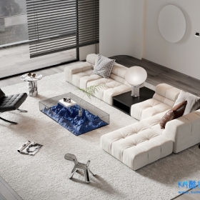 33套 现代客厅沙发茶几组合3D模型集
