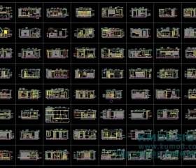 ����CADͼ�� - װ�ޱ���ǽCADʩ��ͼ366��